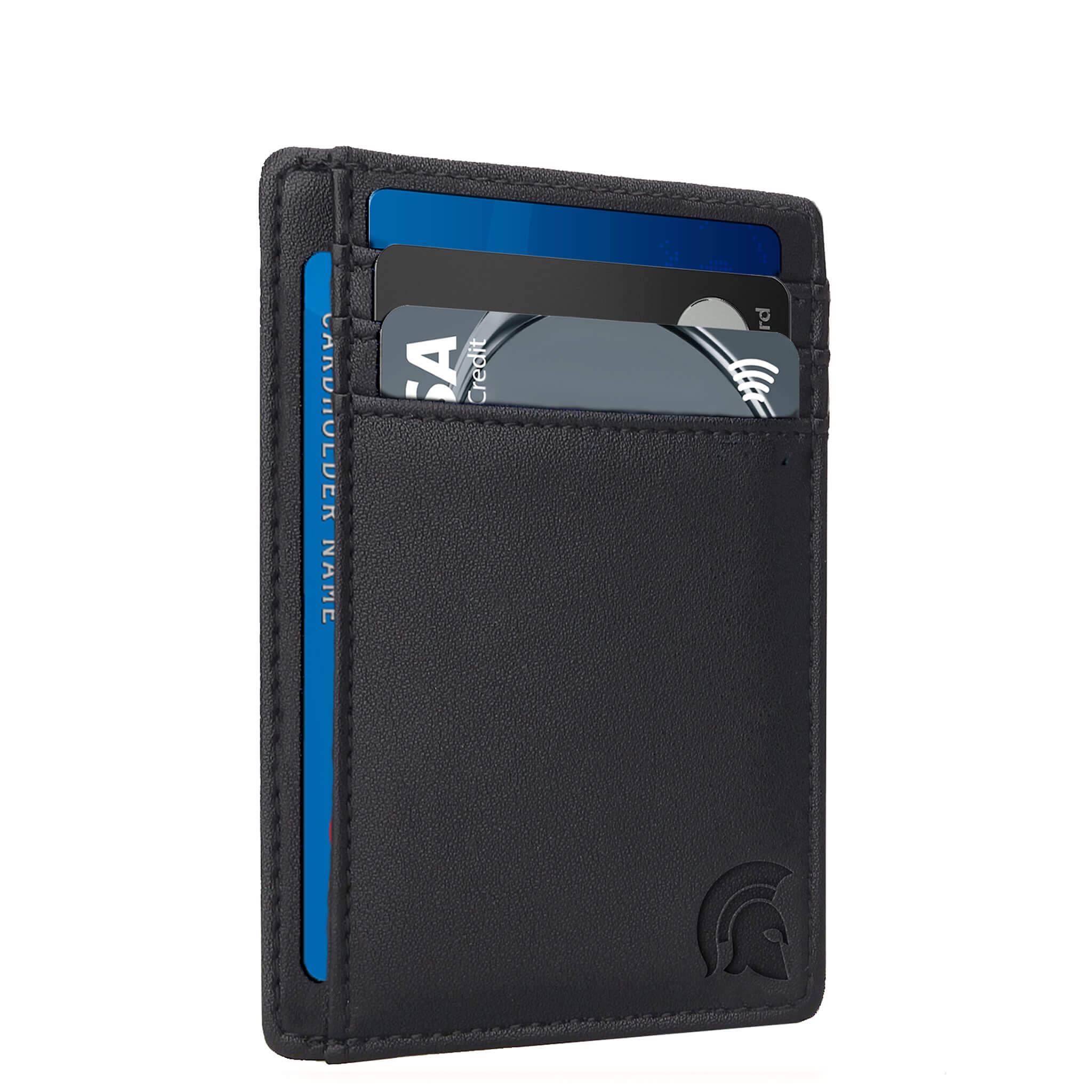 TILONSTAR Genuine Leather Mens Slim Minimalist Wallet With RFID Blocking & Card Pop-Up
